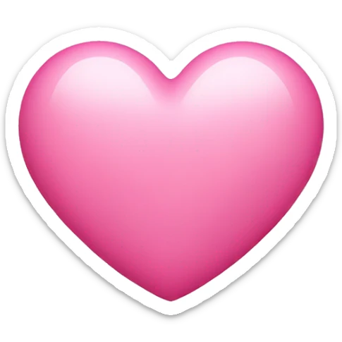 pink heart sticker