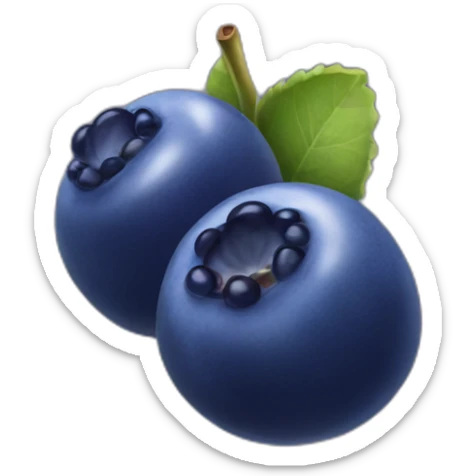 Blueberry sticker