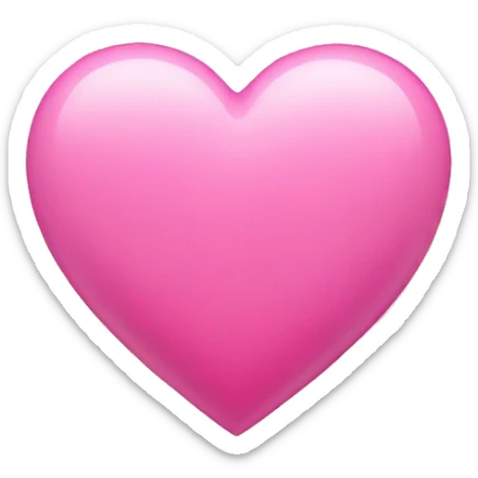 Pink heart  sticker
