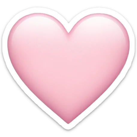 Light pink heart sticker
