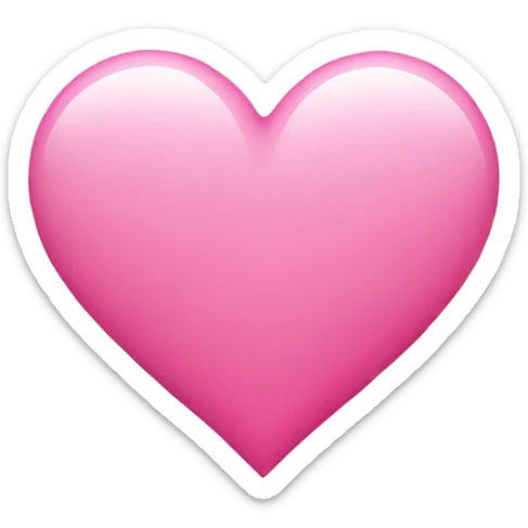 Heart pink sticker