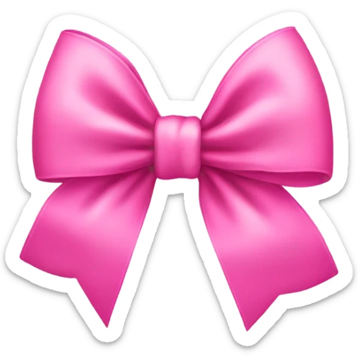 pink bow  sticker