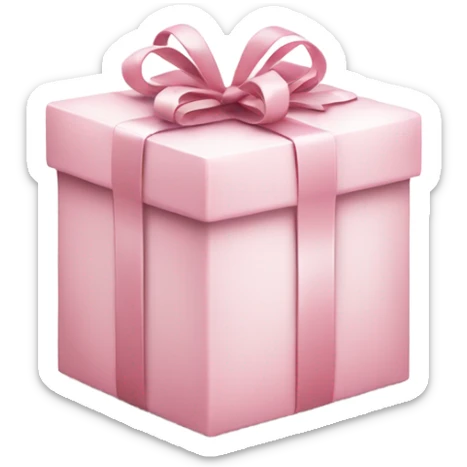 Light pink Christmas gifts under a white Christmas tree  sticker