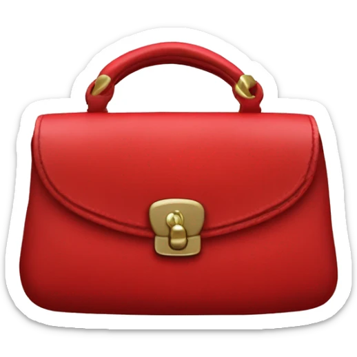 a red y2k purse thats made of leather and it sais pUKe in big fat leather on the front sticker