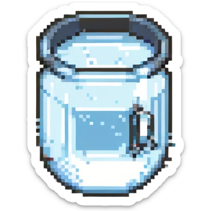 A glass of water sticker