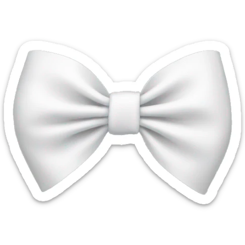 white bow sticker