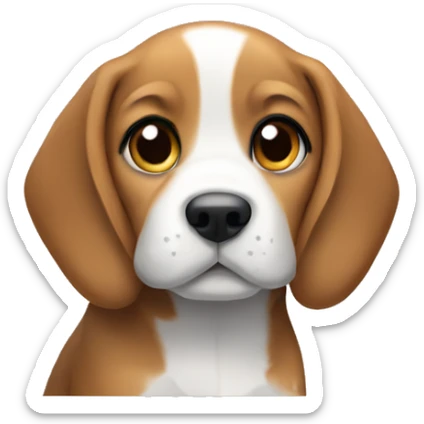 Beagle puppy sticker