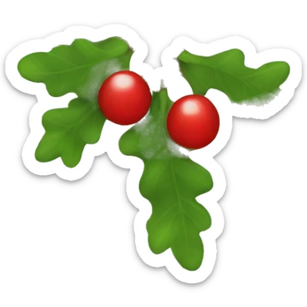 mistletoe  sticker