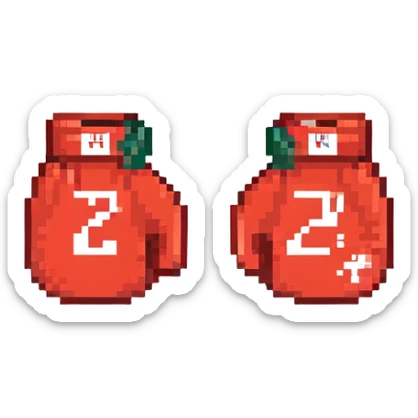 боксерские перчатки с надписью "23", no background sticker