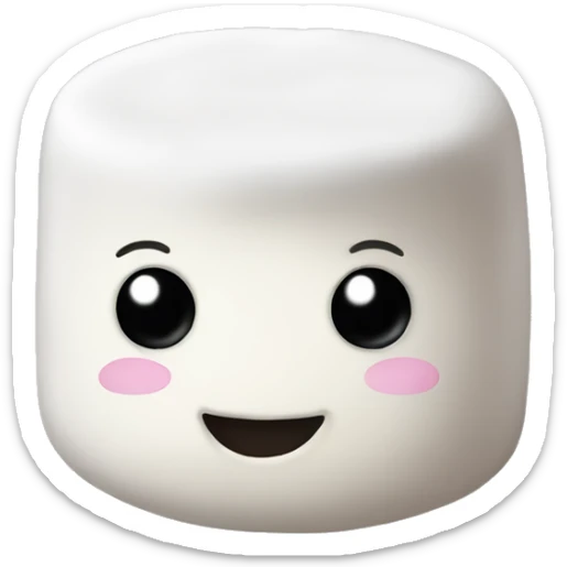 Marshmallow sticker