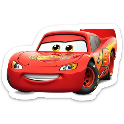 Lightning mcqueen sticker