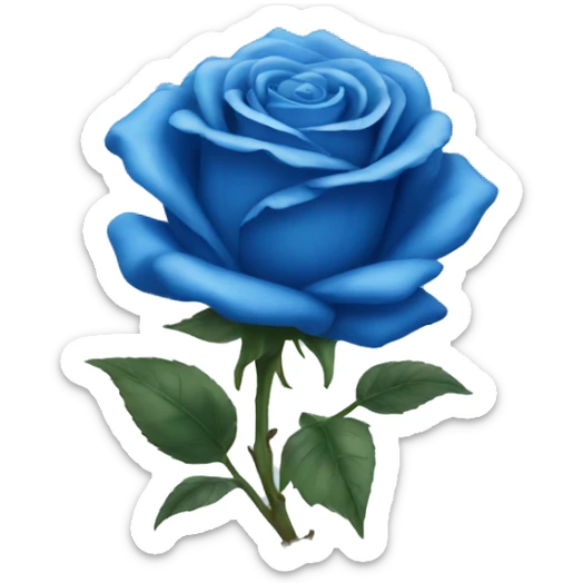 Blue rose sticker