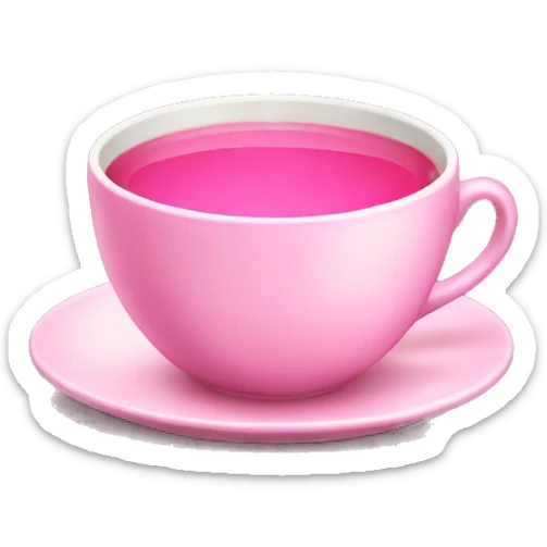 pink tea sticker