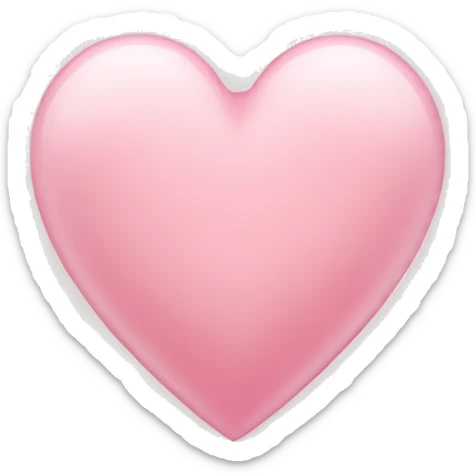 Light pink heart sticker
