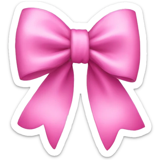 Pink bow sticker