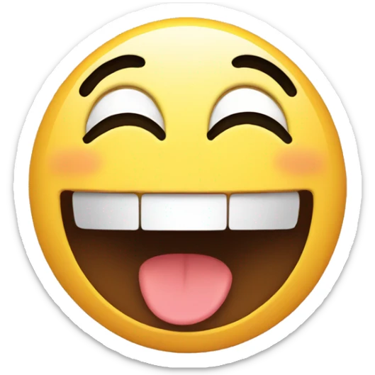 Happy face sticker