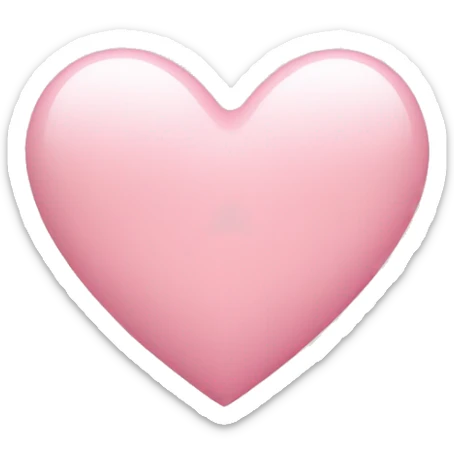 Light Pink heart sticker
