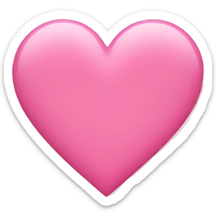 Pink heart  sticker