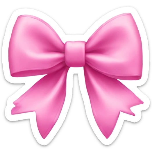 Pink bow sticker