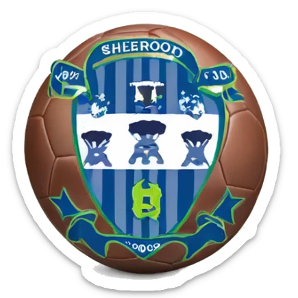 Football club logo named Sherwood fc sticker