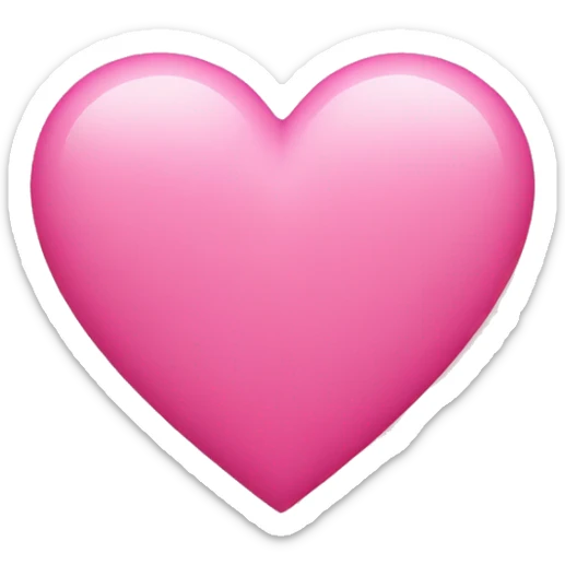 pink heart sticker