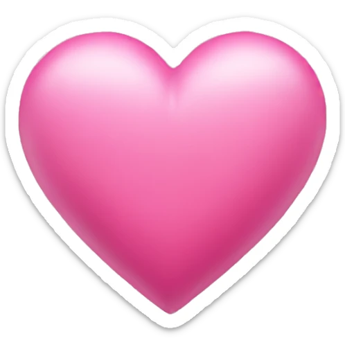 Pink heart sticker