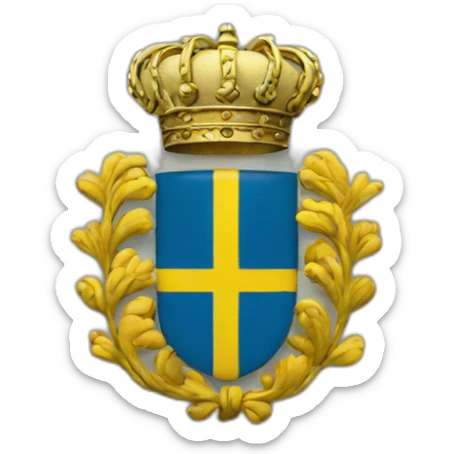 Swedish emblem sticker