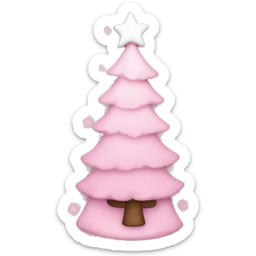 pink christmas  sticker