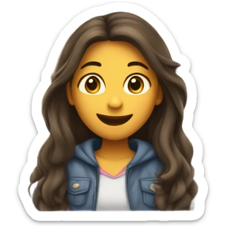 Girl on plane  sticker