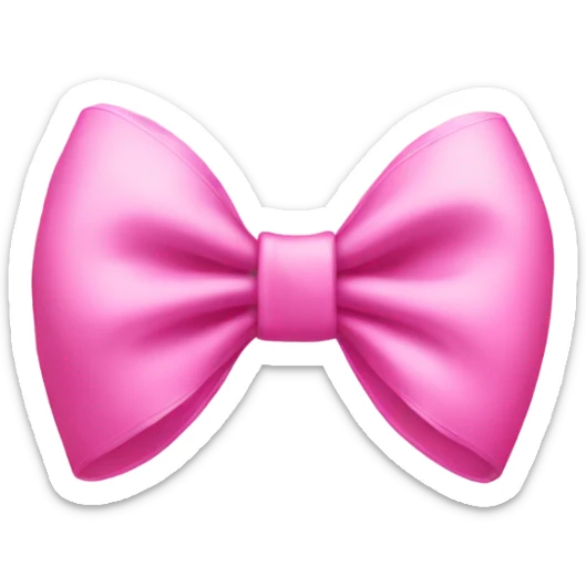Pink bow sticker