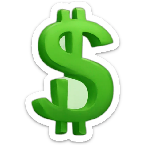 dollar sticker