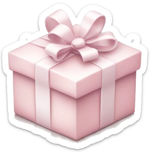 Light pink Christmas gifts under a white Christmas tree  sticker