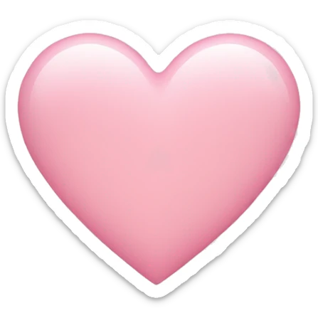 Light pink heart  sticker