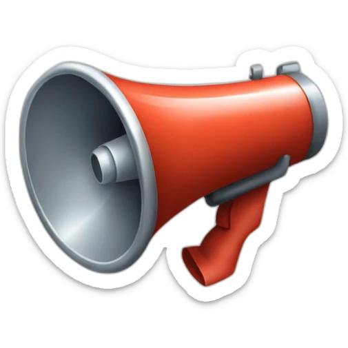 megaphone sticker