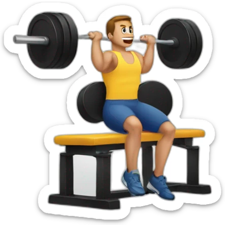 bench press sticker