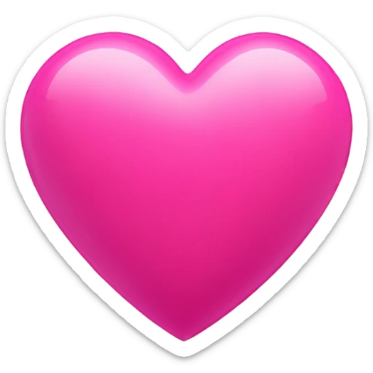 Pink heart sticker
