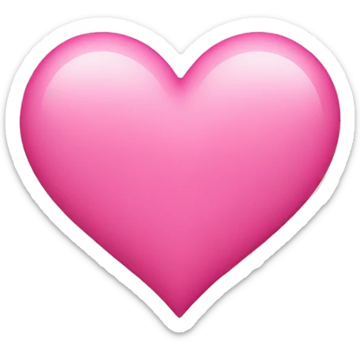 Pink heart sticker