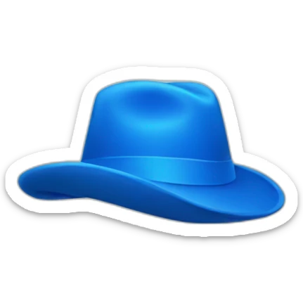  blue hat sticker