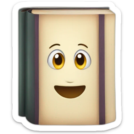Book with face sticker