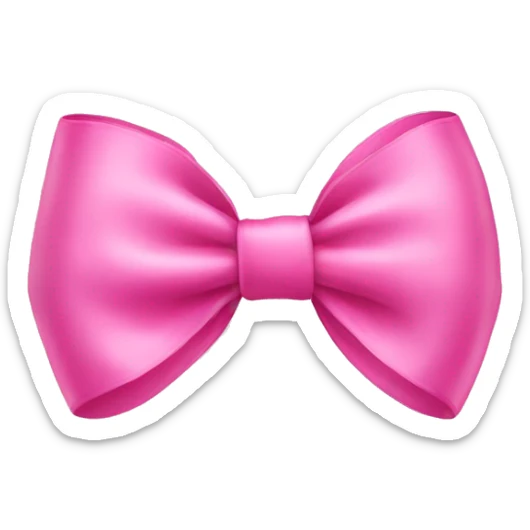 Pink bow sticker