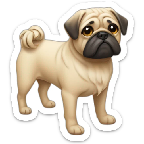 Mops sticker