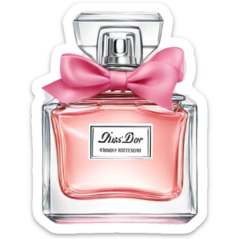 Miss dior perfume sticker