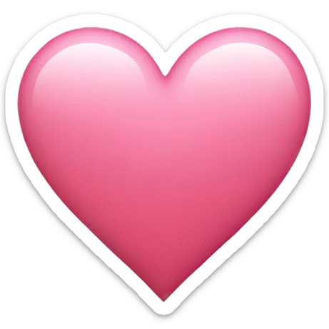 Pink heart sticker