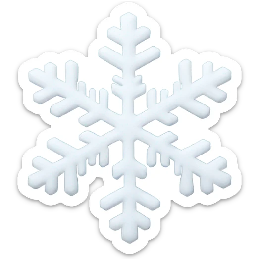 Snowflake sticker