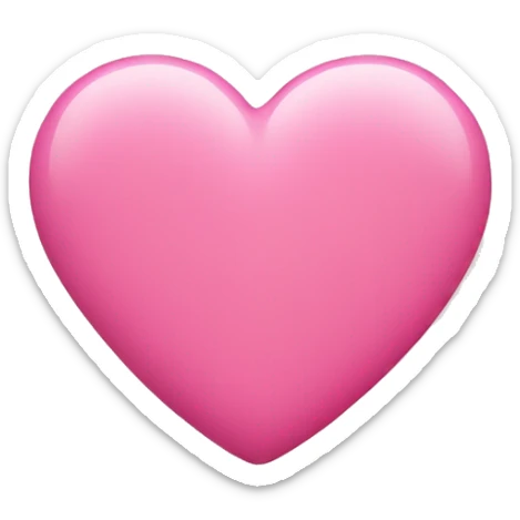 Pink heart  sticker