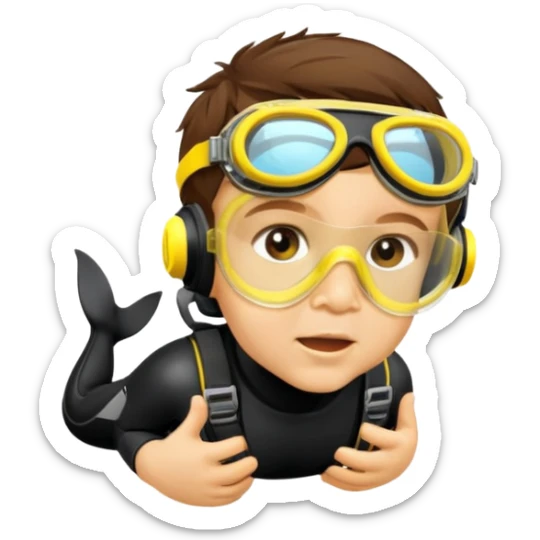 Diver sticker