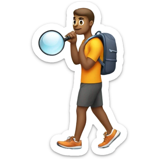 An emoji for a bio. It has to resemble “Be curious, not judgemental”. Im a male travel and fitness content creator. Dont be cringe or “gay” sticker