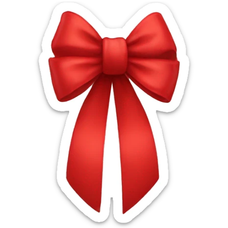 red bow sticker