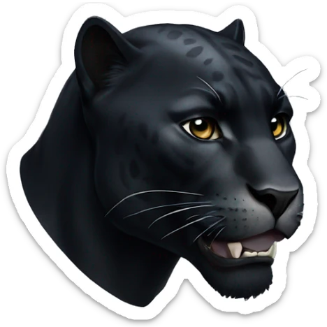 Black panther sticker