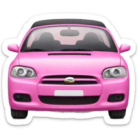 Pink car sticker